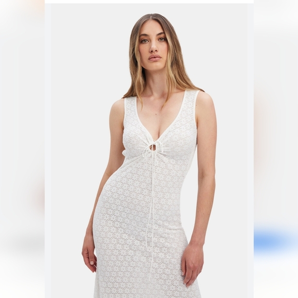 BARDOT Stina Midi Dress In Orchid White size 2 - Picture 2 of 12